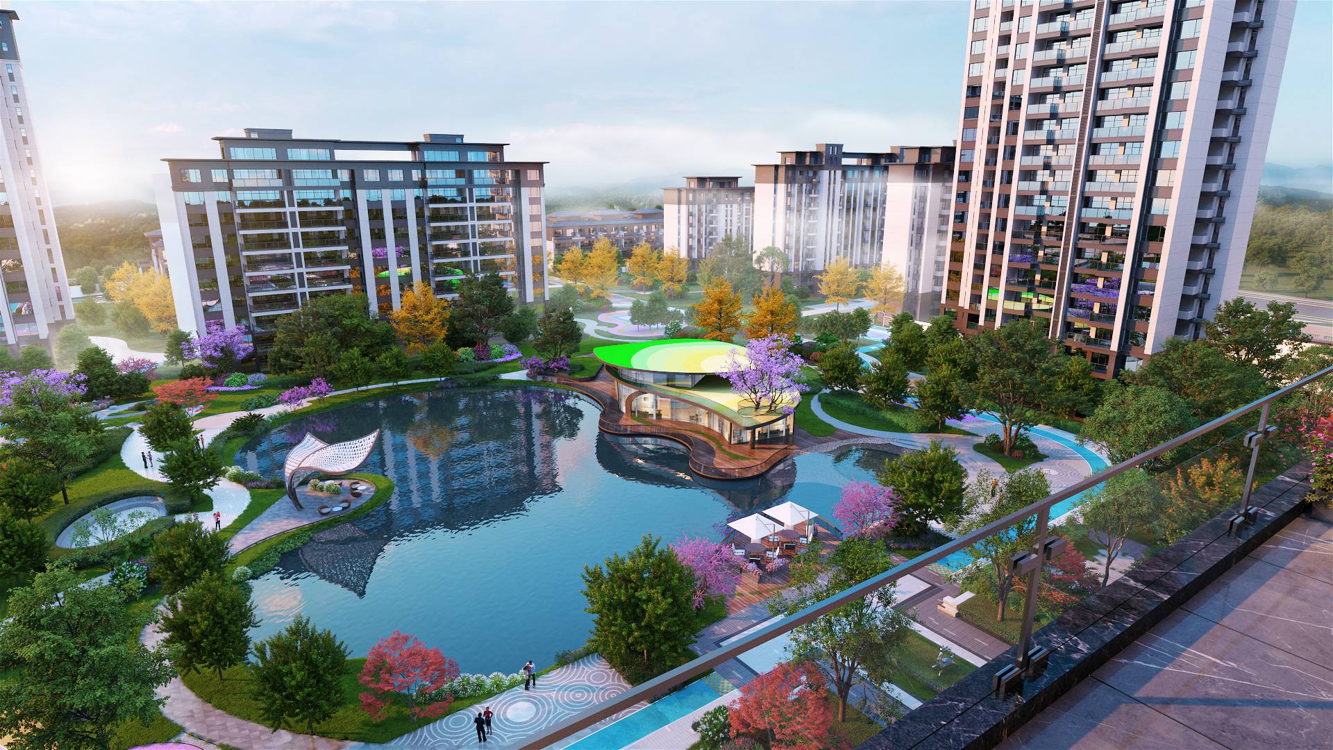 C-陽(yáng)臺看中庭_